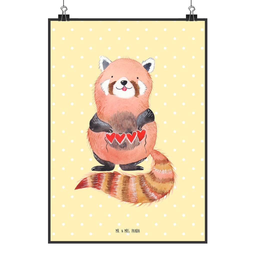 Plakat Czerwony Panda kunstdruck poster, Poster, Wandbild, Bild für Wand, Wandschmuck, Bild, Deko Bild, grafikposter, Wanddeko Bild, Mr. & Mrs. Panda Poster, Plakat, wandkunst, Kunstdruck, kunst für die wand, Wanddekoration, wanddruck, drucke, kunstposter, wanddeko, Wandposter, Posterdruck, Designposter, Gute Laune, Tiermotive, Tiere, Lustige Sprüche, Lieblingsmensch, Herz, Liebling, Rot, Panda, Liebe
