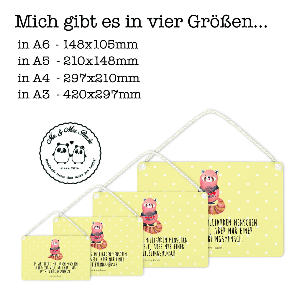 Decorative sign red panda small animals, cute, funny, cute animal motives, hand drawn, small world, funny sayings, good mood, happy, gifts, gift ideas, special gifts, animal lover, card, love, heart, red, favourite person, Panda, darling