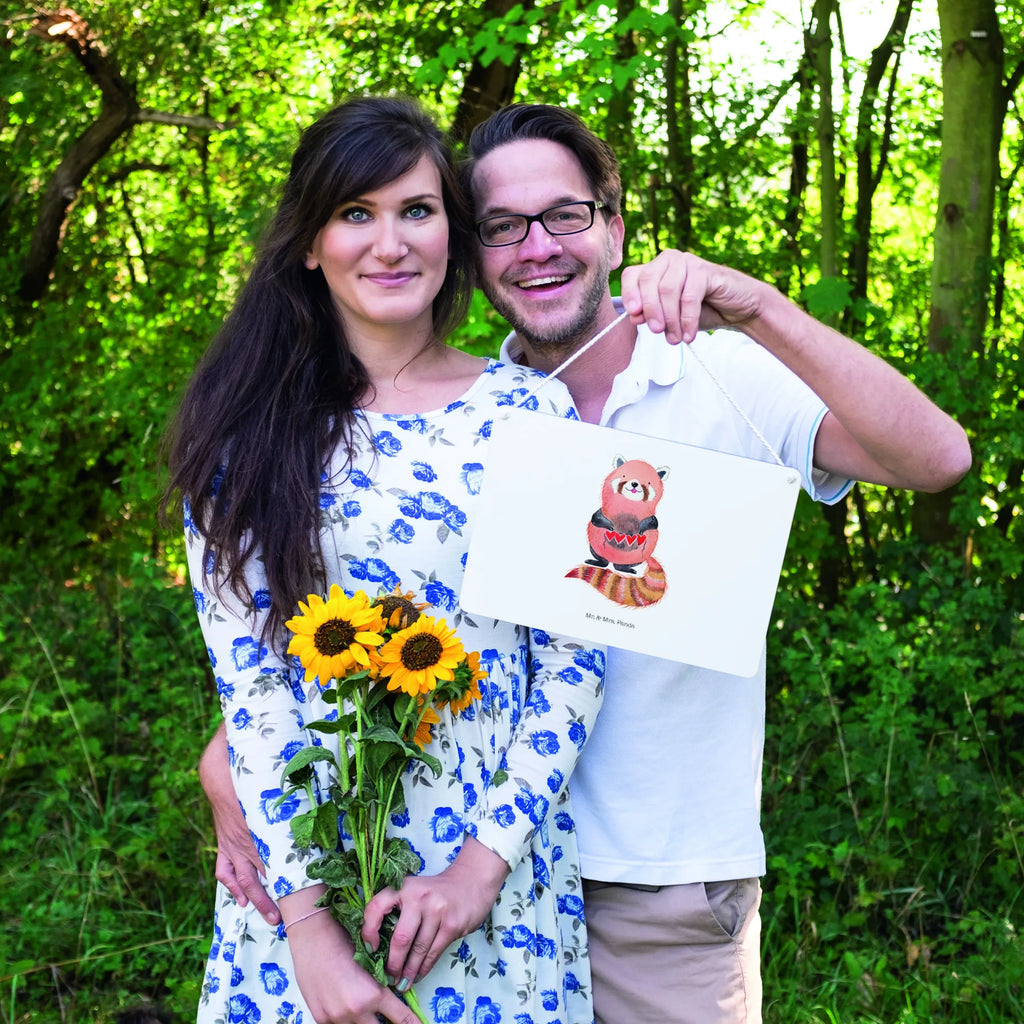 Decorative sign red panda small animals, cute, funny, cute animal motives, hand drawn, small world, funny sayings, good mood, happy, gifts, gift ideas, special gifts, animal lover, card, love, heart, red, favourite person, Panda, darling