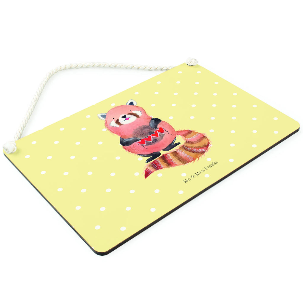 Decorative sign red panda small animals, cute, funny, cute animal motives, hand drawn, small world, funny sayings, good mood, happy, gifts, gift ideas, special gifts, animal lover, card, love, heart, red, favourite person, Panda, darling