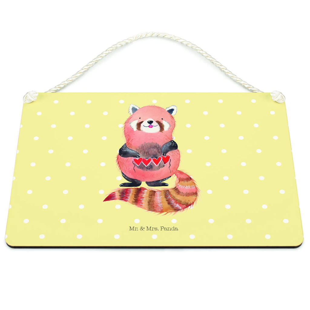 Decorative sign red panda small animals, cute, funny, cute animal motives, hand drawn, small world, funny sayings, good mood, happy, gifts, gift ideas, special gifts, animal lover, card, love, heart, red, favourite person, Panda, darling