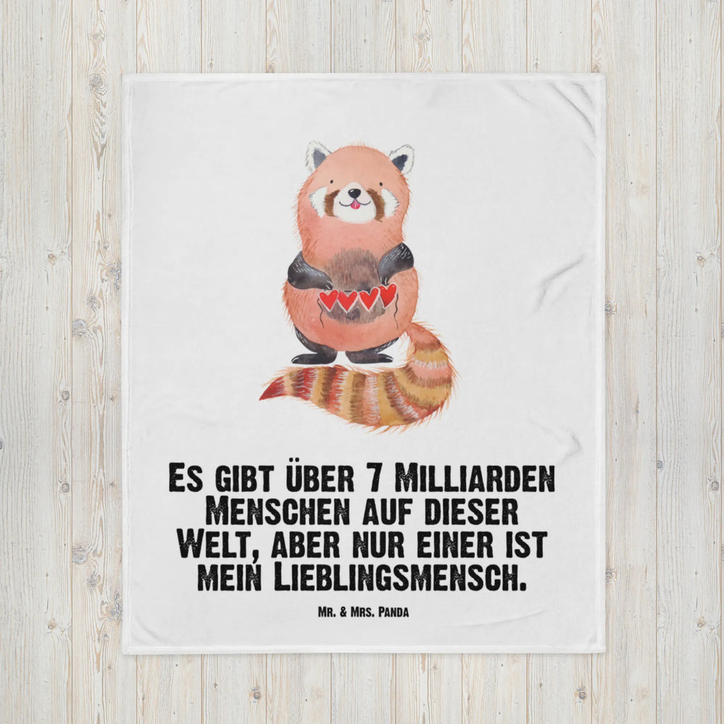 Baby blanket red panda small animals, cute, funny, cute animal motives, hand drawn, small world, funny sayings, good mood, happy, gifts, gift ideas, special gifts, animal lover, card, red, favourite person, Panda, love, heart, darling