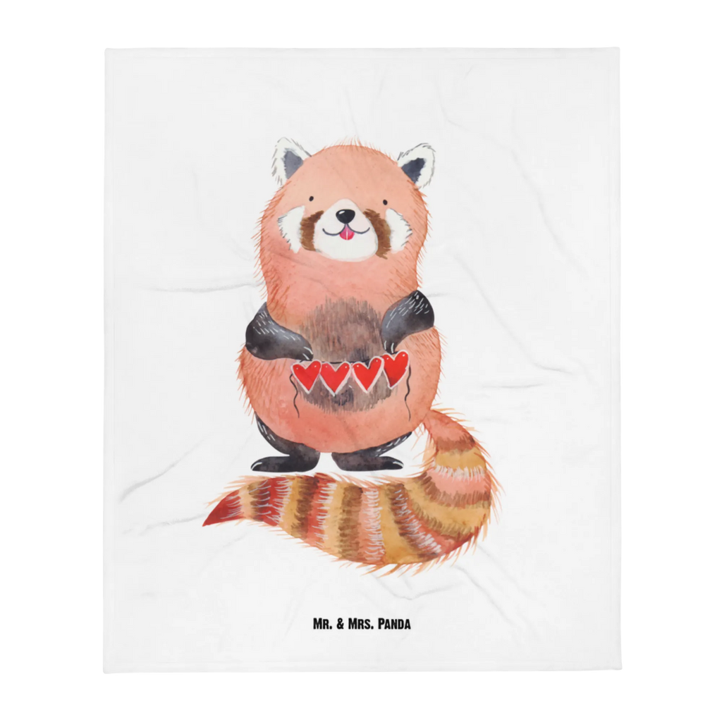 Baby blanket red panda small animals, cute, funny, cute animal motives, hand drawn, small world, funny sayings, good mood, happy, gifts, gift ideas, special gifts, animal lover, card, red, favourite person, Panda, love, heart, darling