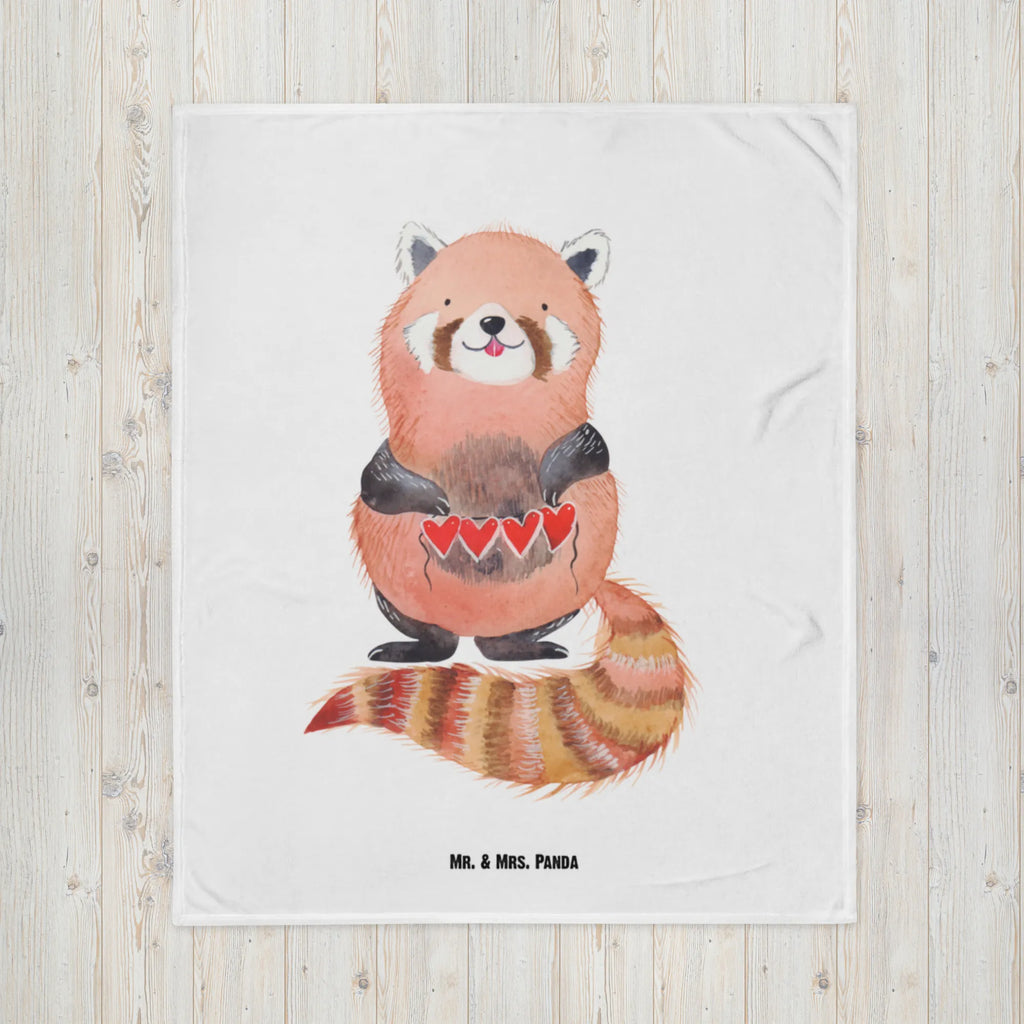 Baby blanket red panda small animals, cute, funny, cute animal motives, hand drawn, small world, funny sayings, good mood, happy, gifts, gift ideas, special gifts, animal lover, card, red, favourite person, Panda, love, heart, darling