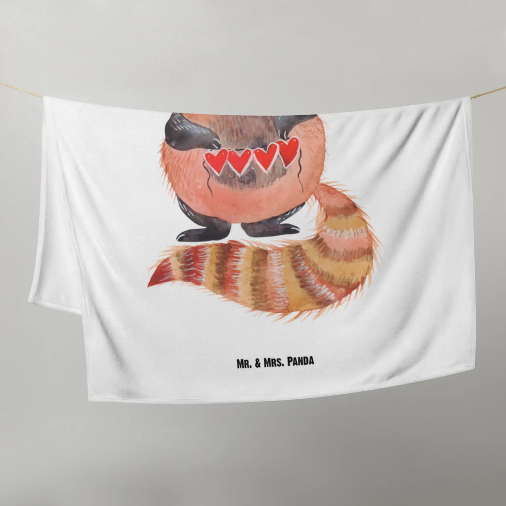 Baby blanket red panda small animals, cute, funny, cute animal motives, hand drawn, small world, funny sayings, good mood, happy, gifts, gift ideas, special gifts, animal lover, card, red, favourite person, Panda, love, heart, darling