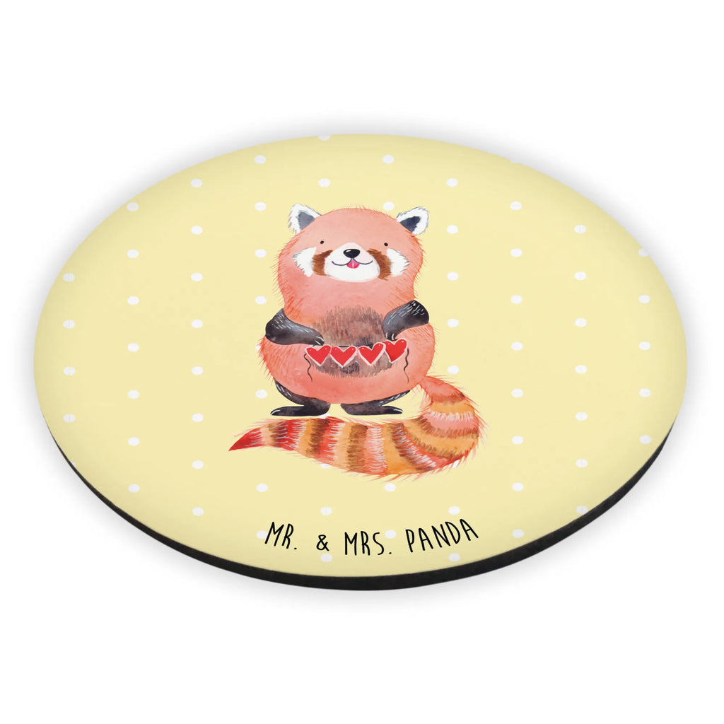 Round magnet red panda magnet, office magnet, magnetic board, refrigerator magnets, calendar magnet, refrigerator magnet, small animals, cute, funny, cute animal motives, hand drawn, small world, funny sayings, good mood, happy, gifts, gift ideas, special gifts, animal lover, card, favourite person, red, heart, Panda, darling, love