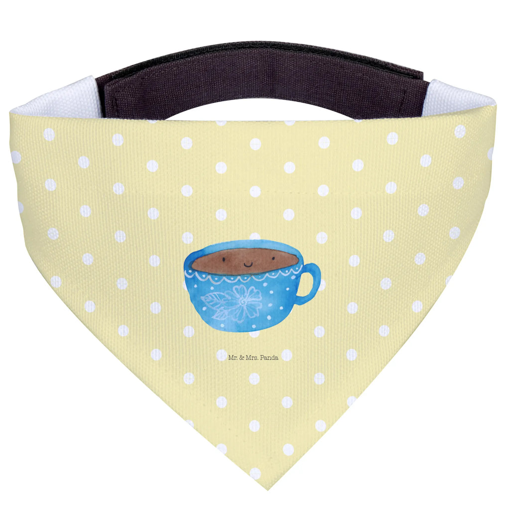 Chusta na szyję dla psa L Kawa kubek Halstuch, Hundehalstuch, Mittel, Tuch, Mittelgroße Hunde, Hunde, Lustige Sprüche, Tiere, Tiermotive, Gute Laune, Kaffee, Tasse, Liebe, Glücklich, Genuss, Geschmack