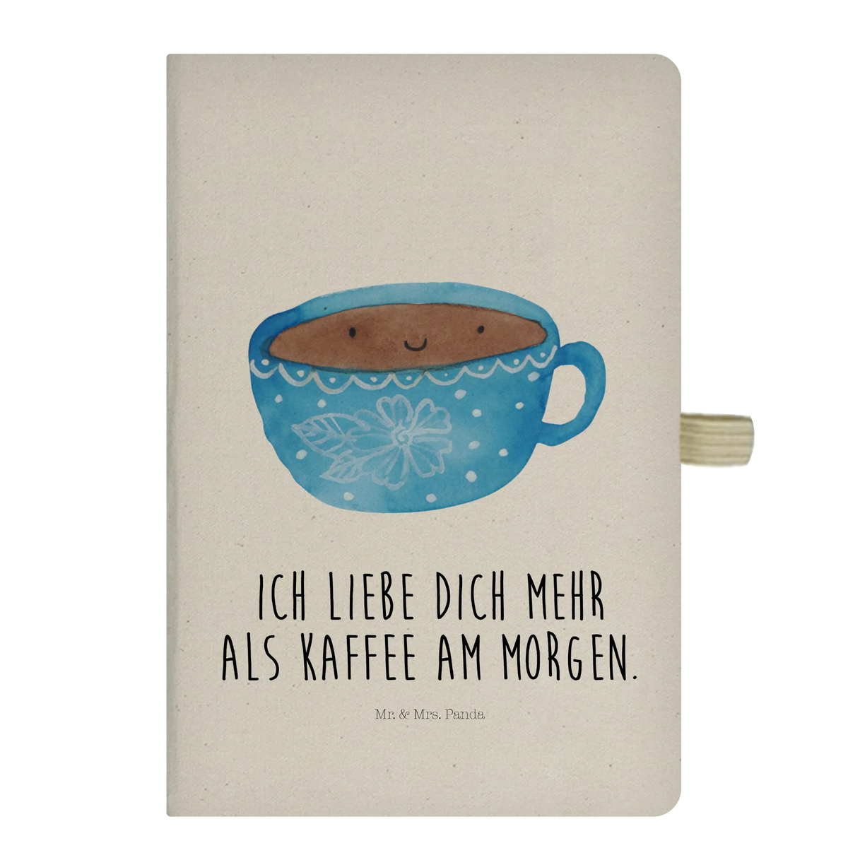 Baumwoll Notizbuch Kaffee Tasse
