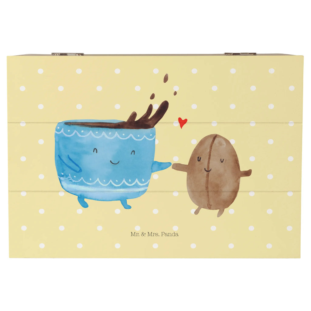 Holzkiste Kaffee Bohne Geschenkdose, Schatulle, Dekokiste, Truhe, XXL, Geschenkbox, Erinnerungskiste, Aufbewahrungsbox, Erinnerungsbox, Kiste, Holzkiste, Schatzkiste, Tiermotive, Gute Laune, lustige Sprüche, Tiere, Genuss, Glück, Zufriedenheit, Kaffee, Kaffeebohne