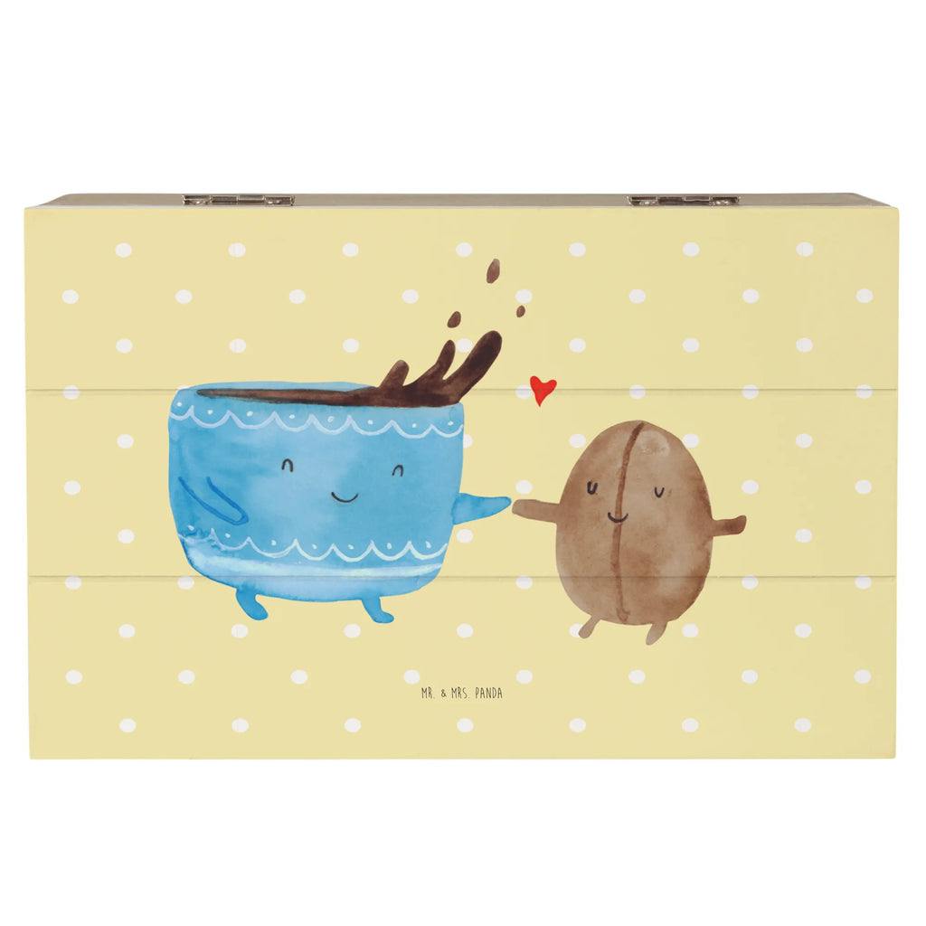 Holzkiste Kaffee Bohne Geschenkdose, Schatulle, Dekokiste, Truhe, XXL, Geschenkbox, Erinnerungskiste, Aufbewahrungsbox, Erinnerungsbox, Kiste, Holzkiste, Schatzkiste, Tiermotive, Gute Laune, lustige Sprüche, Tiere, Genuss, Glück, Zufriedenheit, Kaffee, Kaffeebohne