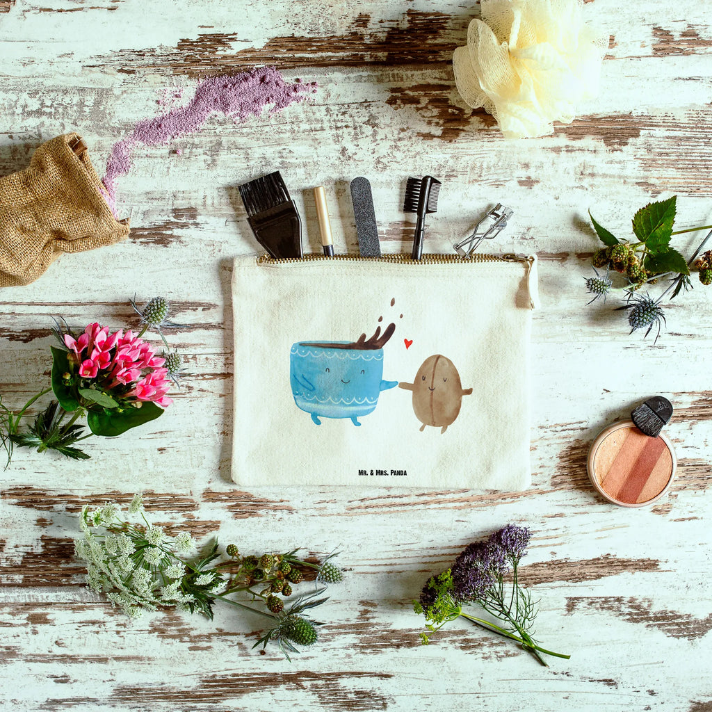 torebka na makijaż kawa ziarno Mäppchen, pencil case, Schminkbeutel, Waschbeutel, Stiftemäppchen, aufbewahrungsbeutel, beauty tasche, aufbewahrungstasche, Etui, Kosmetiktasche, pinsel tasche, Waschtasche, kosmetiktäschchen, Schminktasche, toiletry bag, Federmappe, Schlampermäppchen, beauty case, Schminktäschchen, Kulturbeutel, Kosmetikbeutel, Kulturtasche, utensilientasche, Tiermotive, Tiere, Lustige Sprüche, Gute Laune, Kaffee, Genuss, Glück, Kaffeebohne, Zufriedenheit