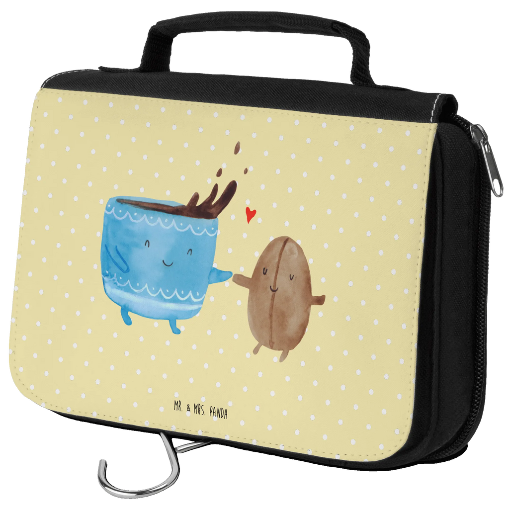 Kosmetyczka kawa ziarno hygienetasche, Kulturbeutel, Kulturbeutel Waschbar, Kosmetiktasche, hygienebeutel, Toilettentasche, Necessaire, Schminkbeutel, Kulturtasche, Waschtasche, Waschbeutel, Schminktasche, badtasche, Reisebeutel, beautycase, Lustige Sprüche, Tiere, Tiermotive, Gute Laune, Genuss, Kaffee, Glück, Kaffeebohne, Zufriedenheit