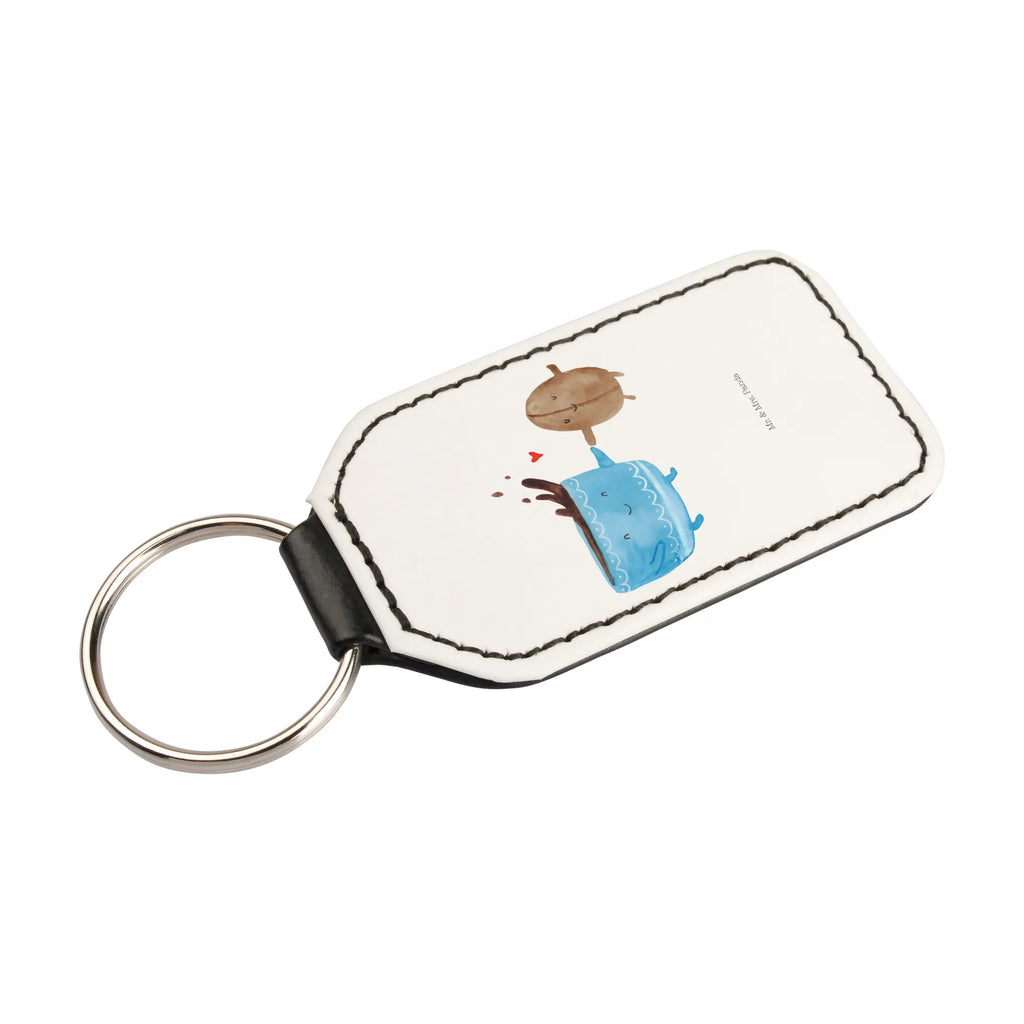 Rectangular key ring Coffee Bean keychain, lucky charm, bag pendant, pendant, key ring, small animals, cute, funny, cute animal motives, hand drawn, small world, funny sayings, good mood, happy, gifts, gift ideas, special gifts, animal lover, card, happiness, satisfaction, pleasure, coffee bean, Coffee