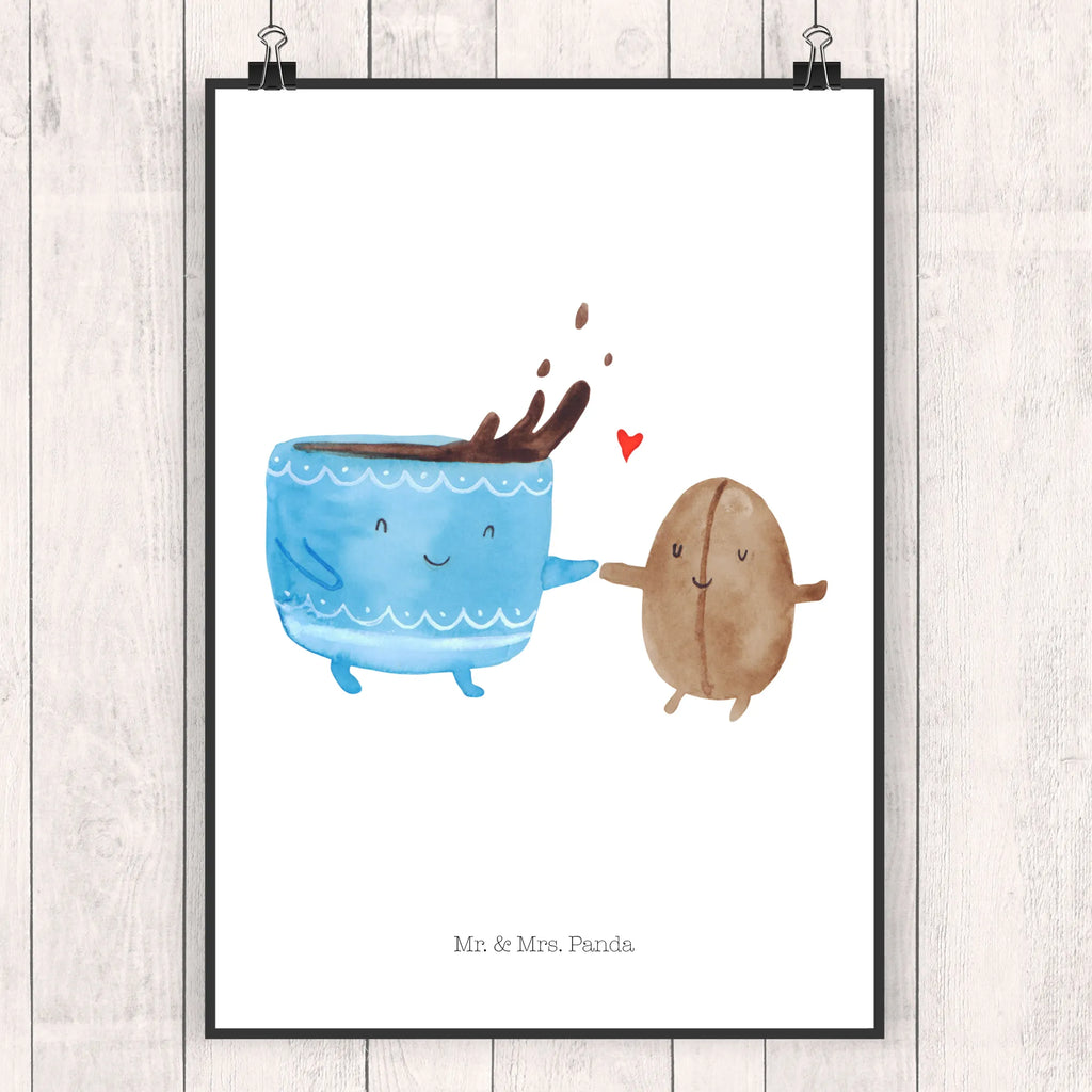 Poster Kaffee Bohne kunstdruck poster, Plakat, Poster, Kunstdruck, Mr. & Mrs. Panda Poster, Wandposter, Wanddeko Bild, Wanddekoration, Bild, wandkunst, Bild für Wand, Designposter, Deko Bild, kunstposter, wanddeko, grafikposter, drucke, kunst für die wand, Posterdruck, Wandbild, Wandschmuck, wanddruck, Gute Laune, Tiermotive, Tiere, Lustige Sprüche, Glück, Genuss, Kaffeebohne, Kaffee, Zufriedenheit