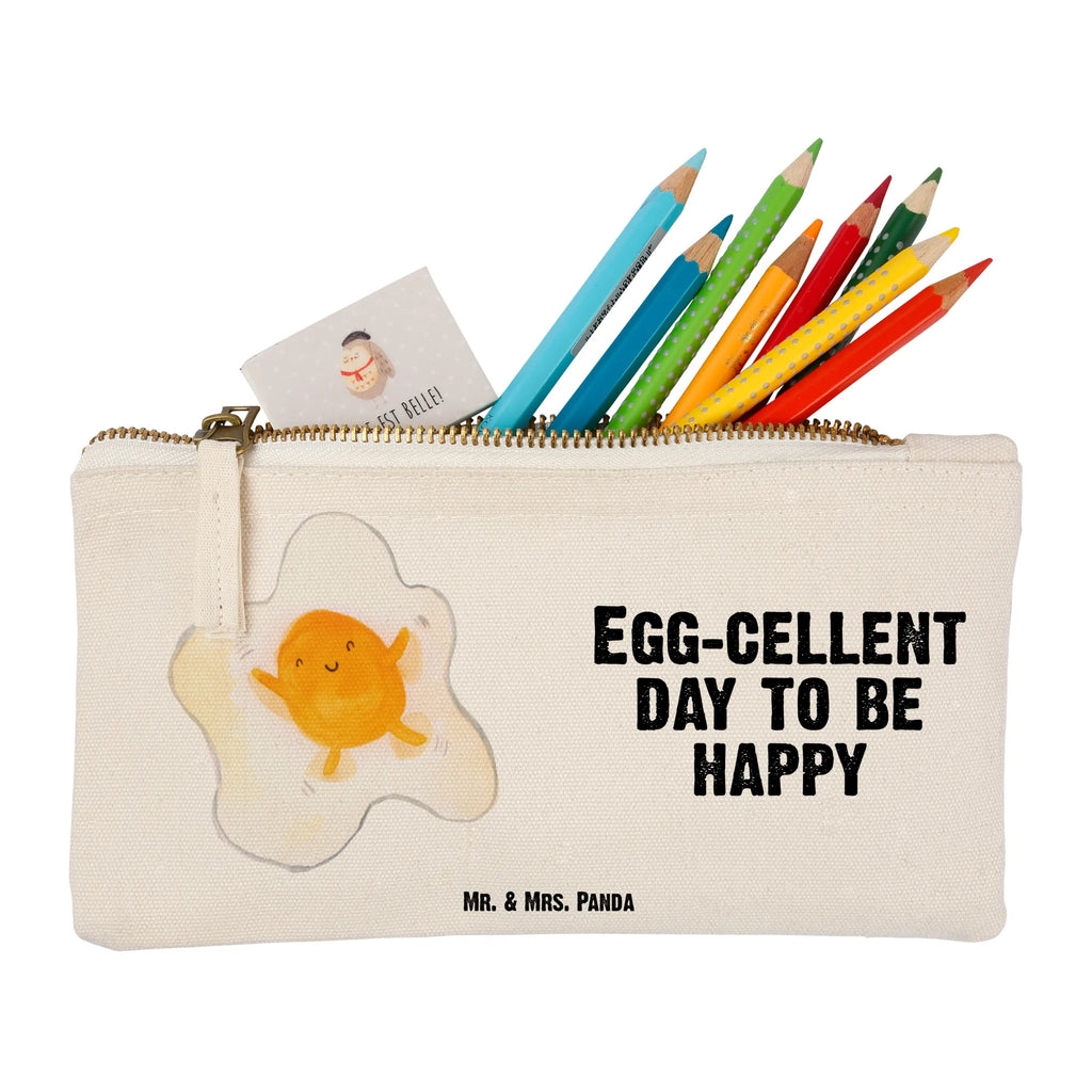 Make-up bag Fried egg egg Schlampermäppchen, beauty case, Stiftemäppchen, toiletry bag, Kulturbeutel, Kulturtasche, Kosmetikbeutel, kosmetiktäschchen, pinsel tasche, Schminkbeutel, Schminktäschchen, aufbewahrungsbeutel, Kosmetiktasche, pencil case, beauty tasche, Mäppchen, Etui, aufbewahrungstasche, Federmappe, Schminktasche, Waschtasche, Waschbeutel, utensilientasche, Tiermotive, Tiere, Lustige Sprüche, Gute Laune, Tag, Schön, Liebe, Glücklich, Spiegelei, Ei