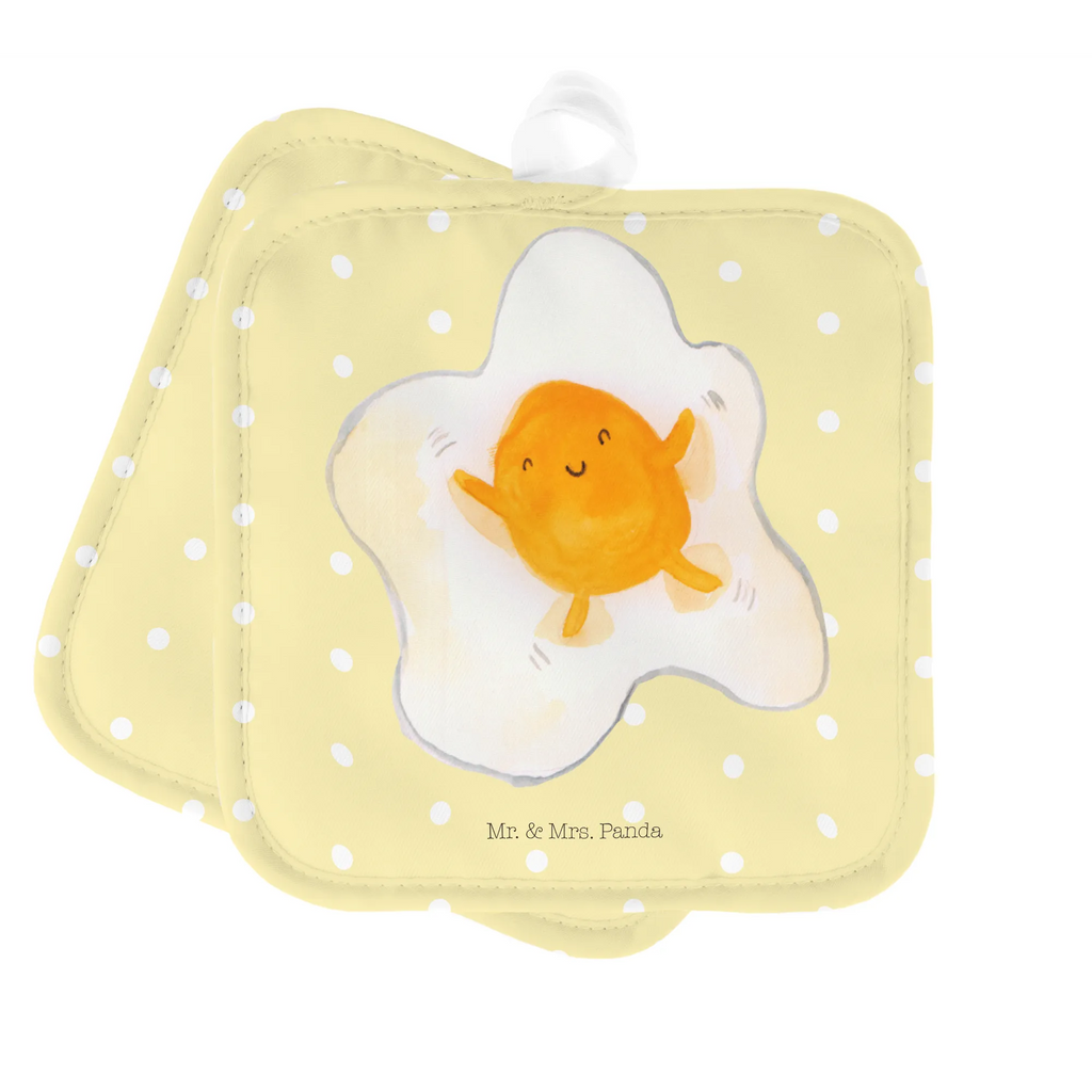 2-elementowy zestaw podkładek pod garnki jajko sadzone jajko Motywy zwierzęce, dobra energia, zabawne powiedzonka, zwierzęta