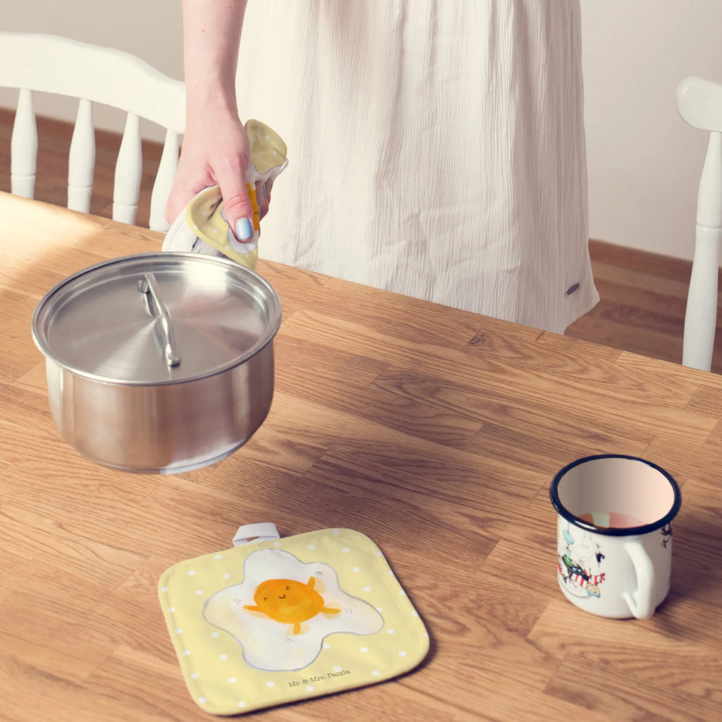 2-elementowy zestaw podkładek pod garnki jajko sadzone jajko Motywy zwierzęce, dobra energia, zabawne powiedzonka, zwierzęta