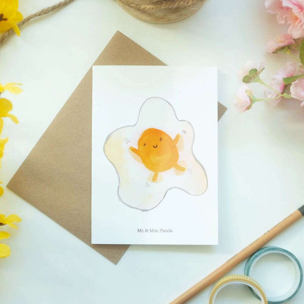 Greetings card Fried egg egg glückwunschkarten, weihnachtskarten, Glückwunschkarte, Grußkarte, spruchkarte, valentinstagskarte, einladungskarten, osterkarten, abiturkarte, vatertagskarte, Klappkarte, Motivkarte, dankeskarten, hochzeitskarten, babykarte, osterkarte, firmungskarte, genesungskarte, neujahrskarte, Beileidskarte, jubiläumskarte, kommunionskarte, Grußkarten, Lustige Sprüche, Tiere, Tiermotive, Gute Laune, Glücklich, Schön, Liebe, Spiegelei, Tag, Ei