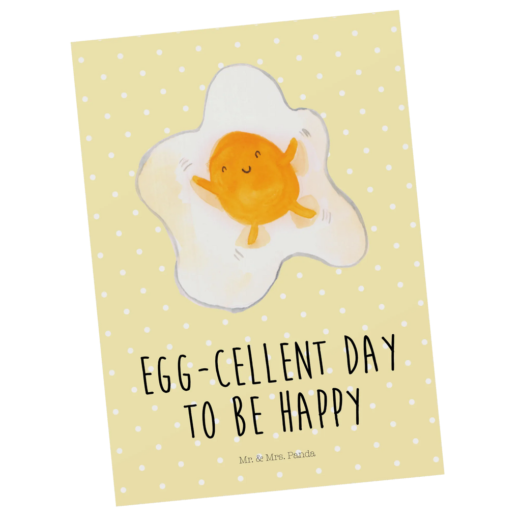Postcard Fried egg egg gift card, card, Postcard, invitation, invitation card, gift, paper, letter, postcards, small animals, cute, funny, cute animal motives, hand drawn, small world, funny sayings, good mood, happy, gifts, gift ideas, special gifts, animal lover, fried egg, love, nice, day, Egg