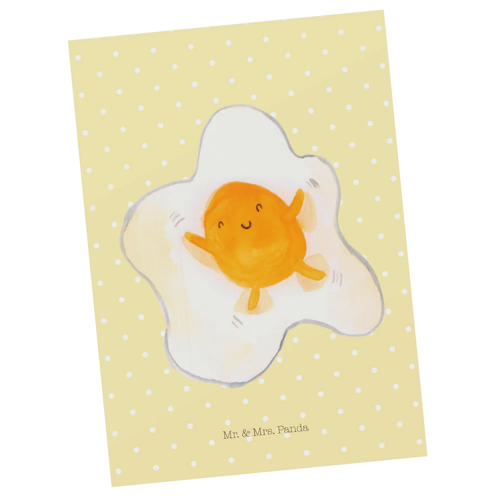 Postcard Fried egg egg gift card, card, Postcard, invitation, invitation card, gift, paper, letter, postcards, small animals, cute, funny, cute animal motives, hand drawn, small world, funny sayings, good mood, happy, gifts, gift ideas, special gifts, animal lover, fried egg, love, nice, day, Egg