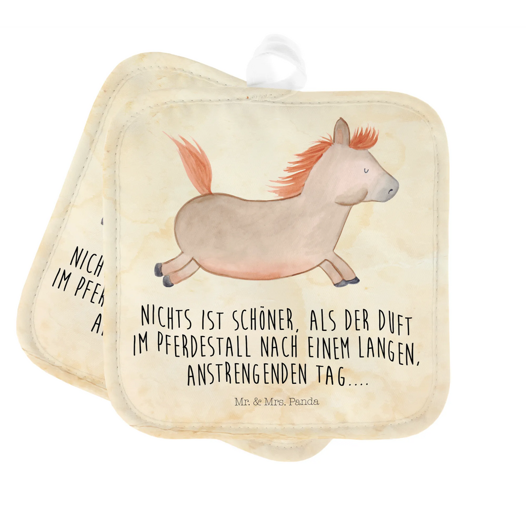 2er Set Topflappen  Pferd springt Topflappen, Topflappen 2er Set, 2er Set Topflappen, Topflappen Set, topfhalter, Topfhandschuhe, Topfuntersetzer, Topflappenset, Hoftiere, Bauernhof, Landwirt, Landwirtin, Pferde, Pferd, Pferdebesitzer, Ausreiten, Pony, Reiten, Stall, Pferdestall