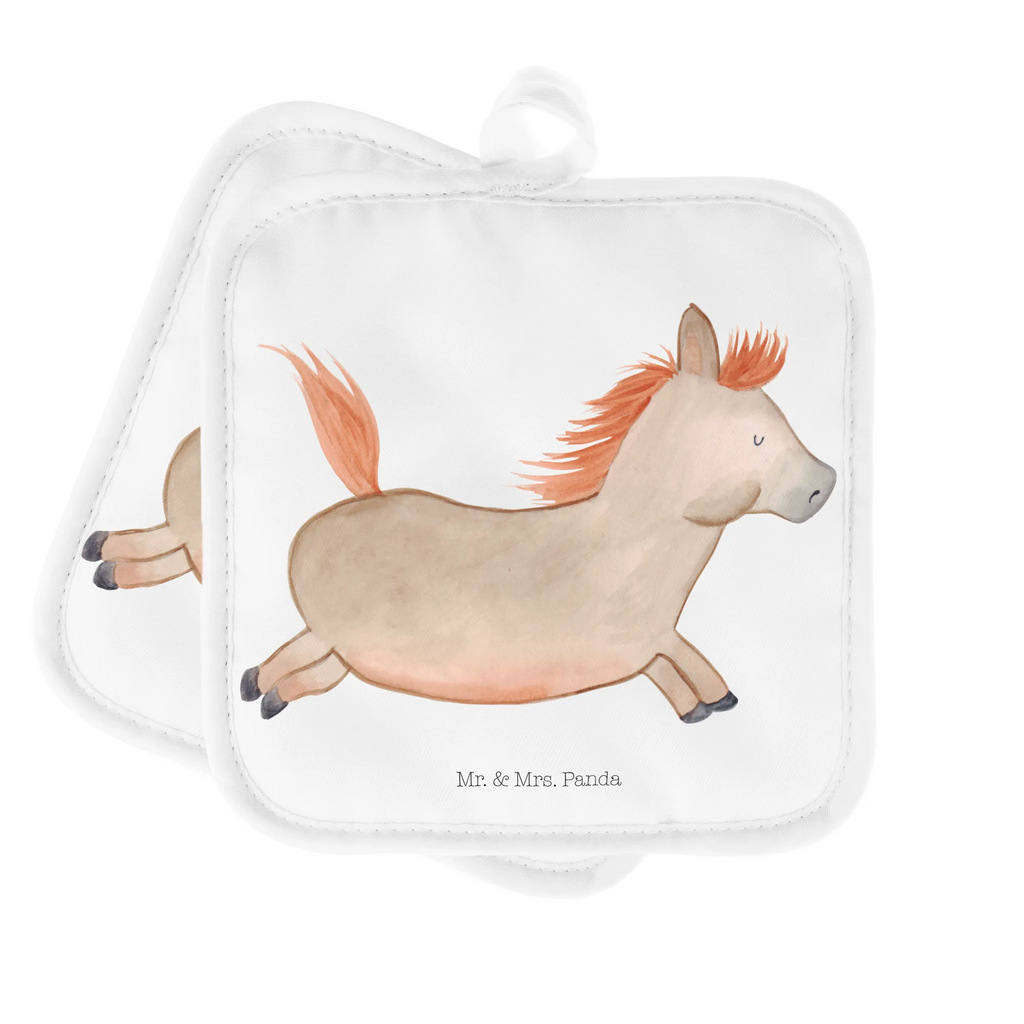 2er Set Topflappen  Pferd springt Topflappen, Topflappen 2er Set, 2er Set Topflappen, Topflappen Set, topfhalter, Topfhandschuhe, Topfuntersetzer, Topflappenset, Hoftiere, Bauernhof, Landwirt, Landwirtin, Pferde, Pferd, Pferdebesitzer, Ausreiten, Pony, Reiten, Stall, Pferdestall