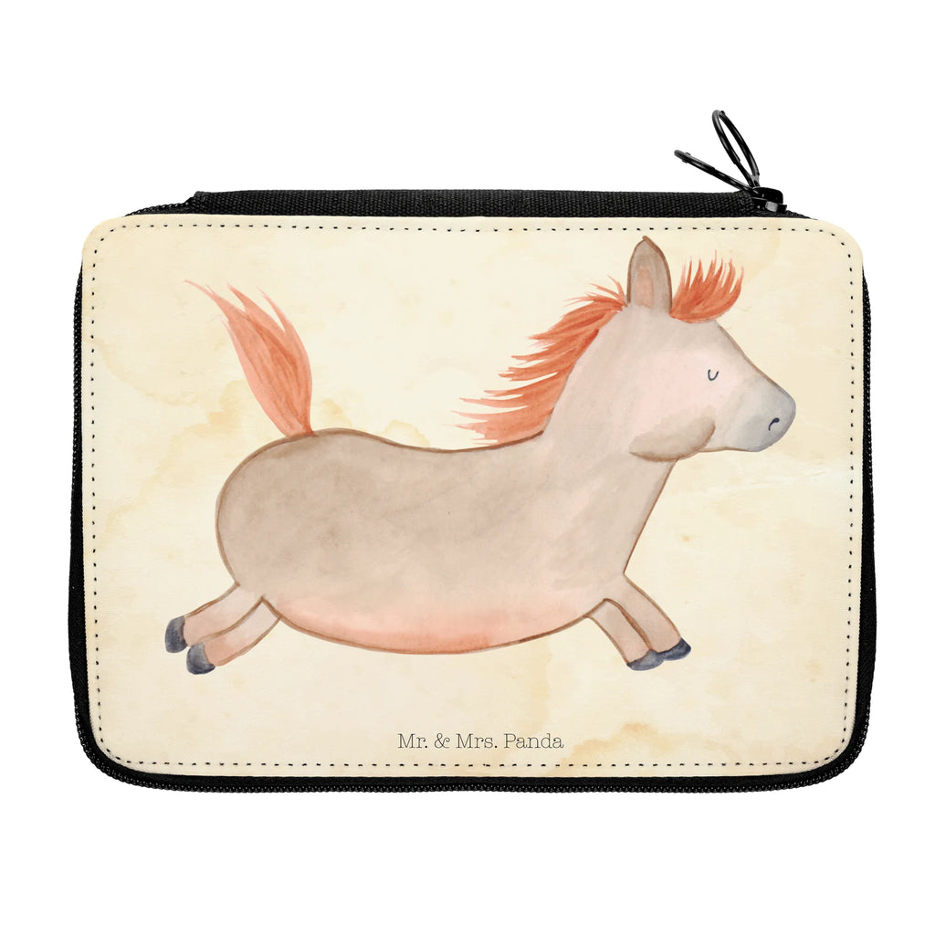 Leather folder Horse Jump school, pupil, pencil bag, pencil case, motif, enrolment, child, primary school, gift, pen roll, farm, farm animals, animals, horse, horse owner, stable, riding out, horses, horse stable, pony, riding