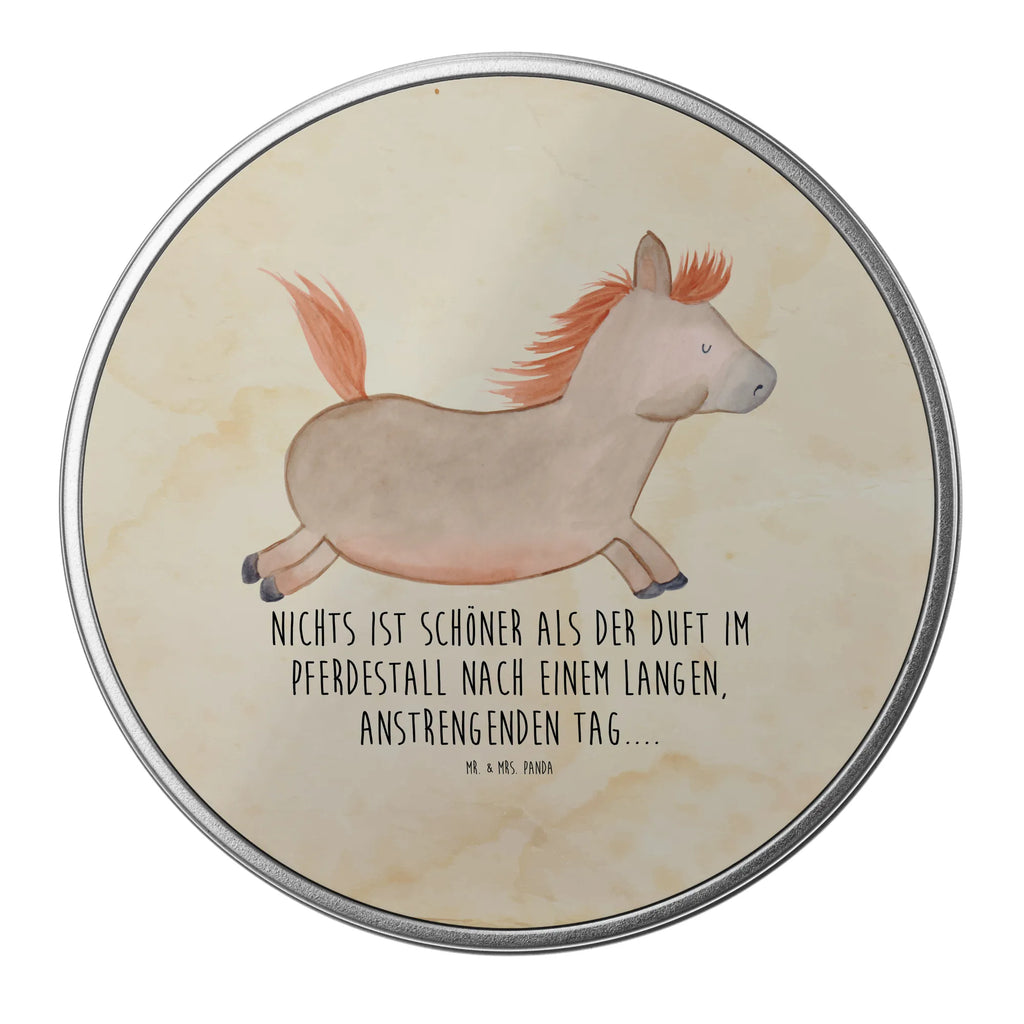 okrągła puszka z blachy koń skakać Gospodarstwo, zwierzęta gospodarskie, rolnik, rolniczka