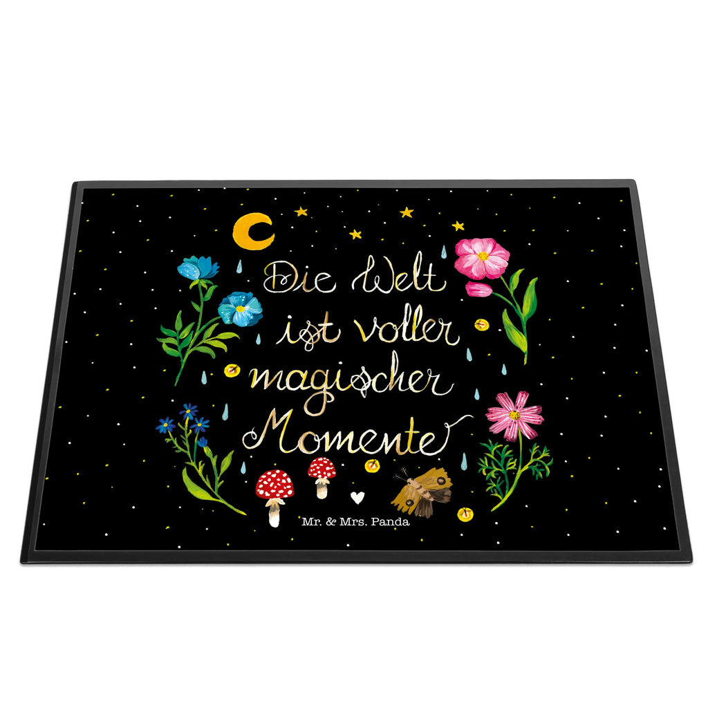 Schreibtischunterlage Magische Welt Bürobedarf, Schreibtisch Unterlagen, Schreibtischauflage, Schreibtischunterlage Groß, Schreibwaren, Büroartikel, Schreibunterlage, Blumen Deko, Frühlings Deko, Sommer Deko, Dekoration, positive Botschaft, Naturliebhaber, Outdoor, Natur, Abenteuer, Motivation, schwarz, Nacht, Spruch schön, Spruch positiv, Weisheit, Blumen, magisch, Magische Momente