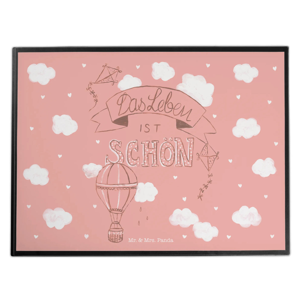 Desk pad hot air balloon Life Desk pad, desk, girl, office, underlay, children, Nature, joy of life, love, Saying life, be happy, Life is beautiful, Life, Hot-air balloon, Decoration house, experience, Quote, Inspiration