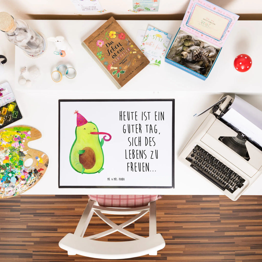 Podkładka na biurko Awokado impreza Bürobedarf, Schreibtischunterlage Groß, Büroartikel, Schreibtischauflage, Schreibunterlage, Schreibtisch Unterlagen, Schreibwaren, Avocado, Veggie, Vegan, Gesund, Fete, Feier, Geburtstag, Feierlichkeit, Party, Tröte, Gute Laune