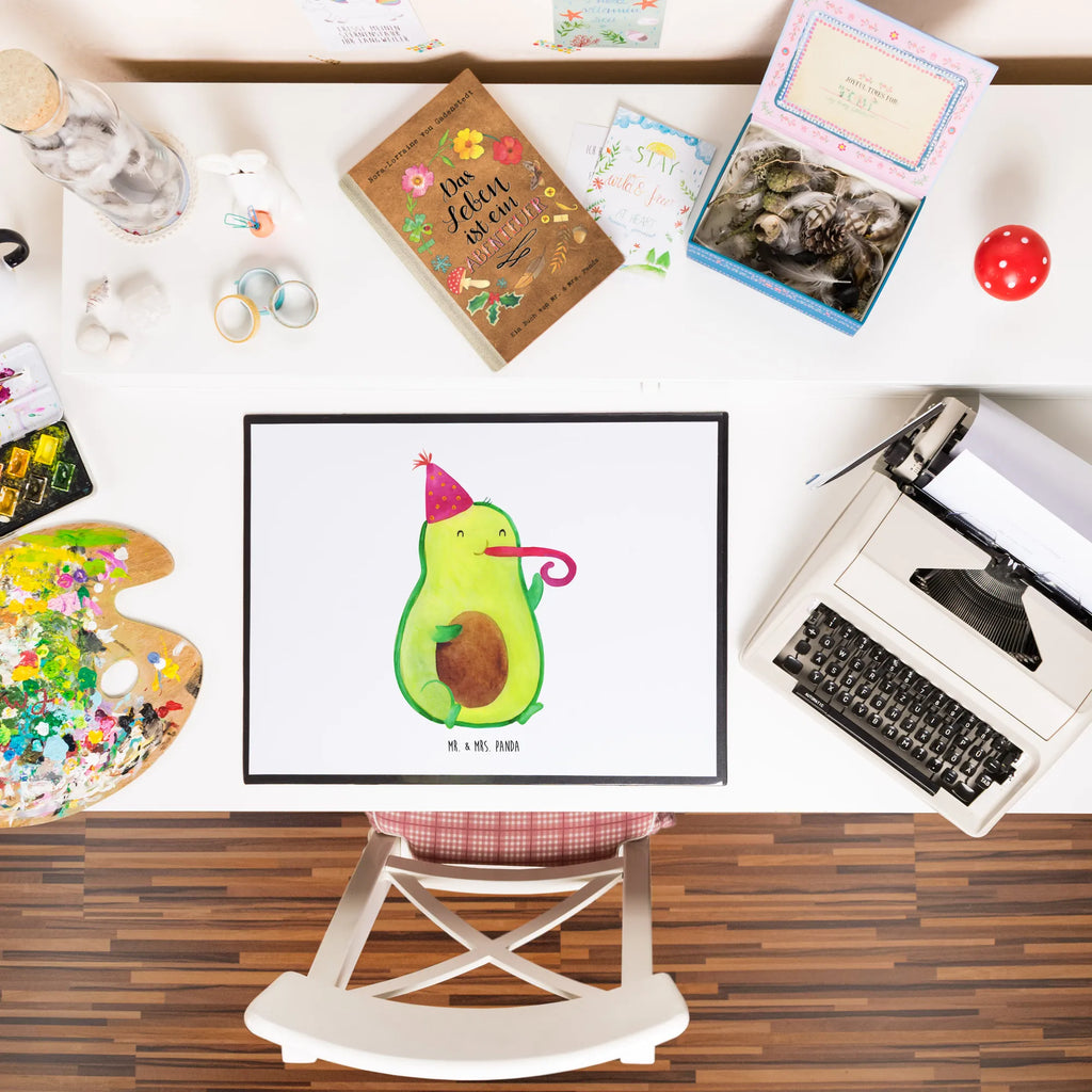Podkładka na biurko Awokado impreza Bürobedarf, Schreibtischunterlage Groß, Büroartikel, Schreibtischauflage, Schreibunterlage, Schreibtisch Unterlagen, Schreibwaren, Avocado, Veggie, Vegan, Gesund, Fete, Feier, Geburtstag, Feierlichkeit, Party, Tröte, Gute Laune