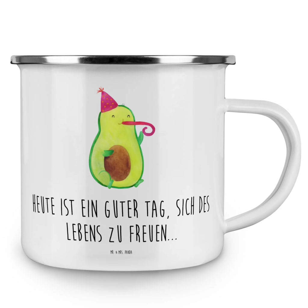 Enamel camping mug avocado Celebration Teebecher, metallbecher, wanderbecher, Tasse, Emaille Becher, Trinkbecher, becher emaille, Kaffeebecher, Emailletasse, Reisebecher, Tasse Emaille, Kaffeetasse, Teetasse, emaillebecher, Metalltasse, Pott, Blechtasse, blechbecher, wandertasse, Becher, reisetasse, Campingtasse, Campingbecher, Emaille Tasse, Vegan, Gesund, Veggie, Avocado, Party, Feier, Fete, Tröte, Geburtstag, Feierlichkeit, Gute Laune