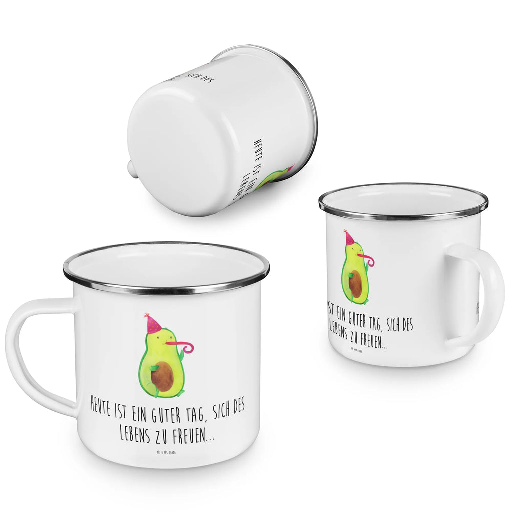 Enamel camping mug avocado Celebration Teebecher, metallbecher, wanderbecher, Tasse, Emaille Becher, Trinkbecher, becher emaille, Kaffeebecher, Emailletasse, Reisebecher, Tasse Emaille, Kaffeetasse, Teetasse, emaillebecher, Metalltasse, Pott, Blechtasse, blechbecher, wandertasse, Becher, reisetasse, Campingtasse, Campingbecher, Emaille Tasse, Vegan, Gesund, Veggie, Avocado, Party, Feier, Fete, Tröte, Geburtstag, Feierlichkeit, Gute Laune