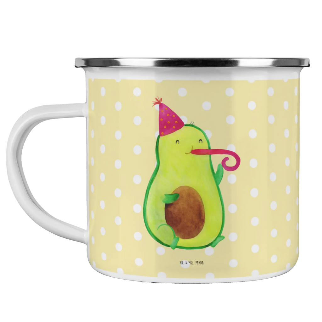 Enamel camping mug avocado Celebration Teebecher, metallbecher, wanderbecher, Tasse, Emaille Becher, Trinkbecher, becher emaille, Kaffeebecher, Emailletasse, Reisebecher, Tasse Emaille, Kaffeetasse, Teetasse, emaillebecher, Metalltasse, Pott, Blechtasse, blechbecher, wandertasse, Becher, reisetasse, Campingtasse, Campingbecher, Emaille Tasse, Vegan, Gesund, Veggie, Avocado, Party, Feier, Fete, Tröte, Geburtstag, Feierlichkeit, Gute Laune