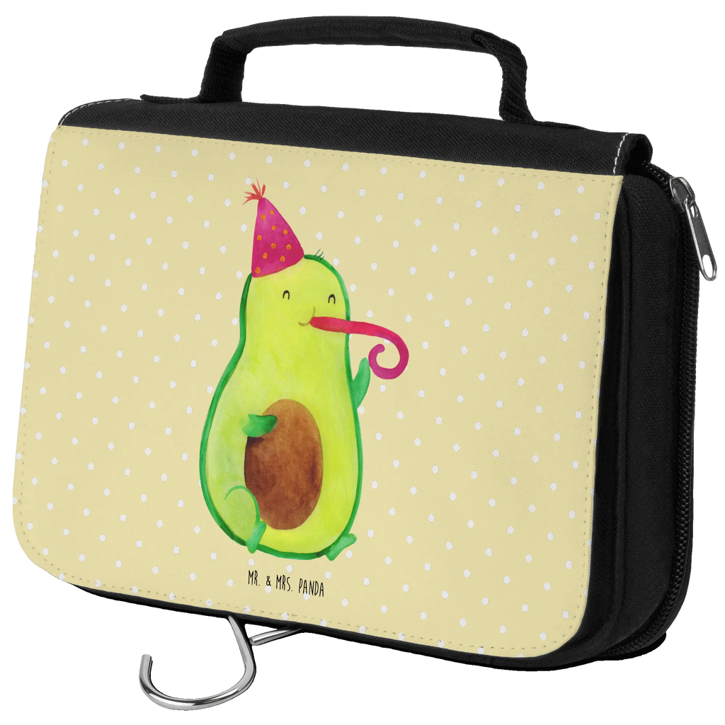 Wash bag avocado Celebration Waschbeutel, hygienetasche, Kulturbeutel Waschbar, Kosmetiktasche, Reisebeutel, badtasche, Kulturbeutel, Waschtasche, beautycase, Necessaire, Schminkbeutel, Schminktasche, Kulturtasche, hygienebeutel, Toilettentasche, Avocado, Veggie, Vegan, Gesund, Tröte, Feier, Geburtstag, Party, Gute Laune, Fete, Feierlichkeit