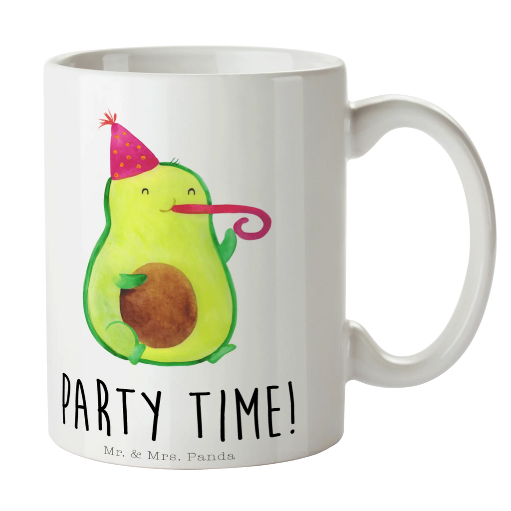 Tasse Avocado Party Time Porzellantasse, Kaffeetasse, Tasse mit Zitaten, Keramiktasse, Tasse, Tasse mit Motiven, Bürotasse, Geschenktasse, Teetasse, Avocado, Veggie, Vegan, Gesund