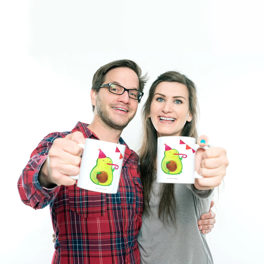Tasse Avocado Party Time Porzellantasse, Kaffeetasse, Tasse mit Zitaten, Keramiktasse, Tasse, Tasse mit Motiven, Bürotasse, Geschenktasse, Teetasse, Avocado, Veggie, Vegan, Gesund
