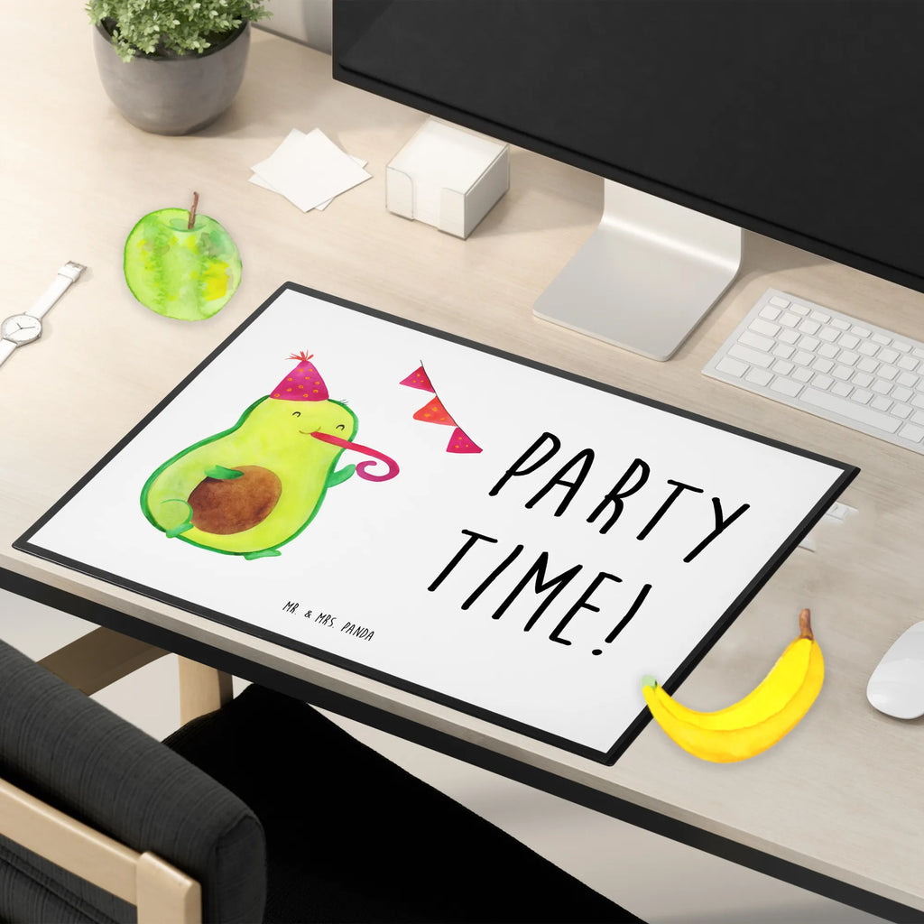 Schreibtischunterlage Avocado Party Time Schreibunterlage, Schreibwaren, Schreibtisch Unterlagen, Schreibtischauflage, Bürobedarf, Schreibtischunterlage Groß, Büroartikel, Avocado, Veggie, Vegan, Gesund