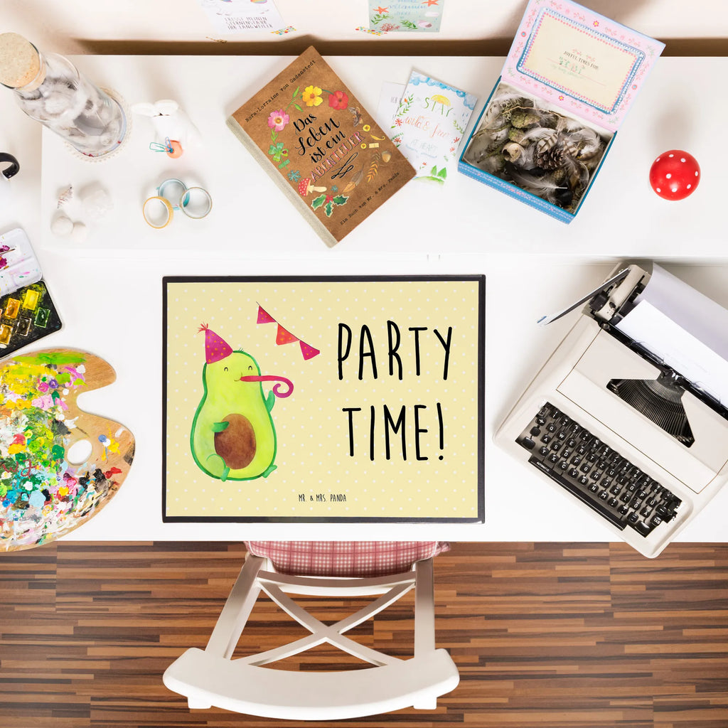 Schreibtischunterlage Avocado Party Time Schreibunterlage, Schreibwaren, Schreibtisch Unterlagen, Schreibtischauflage, Bürobedarf, Schreibtischunterlage Groß, Büroartikel, Avocado, Veggie, Vegan, Gesund