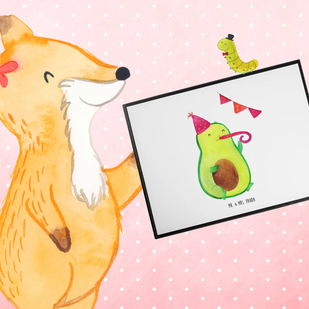 Schreibtischunterlage Avocado Party Time Schreibunterlage, Schreibwaren, Schreibtisch Unterlagen, Schreibtischauflage, Bürobedarf, Schreibtischunterlage Groß, Büroartikel, Avocado, Veggie, Vegan, Gesund