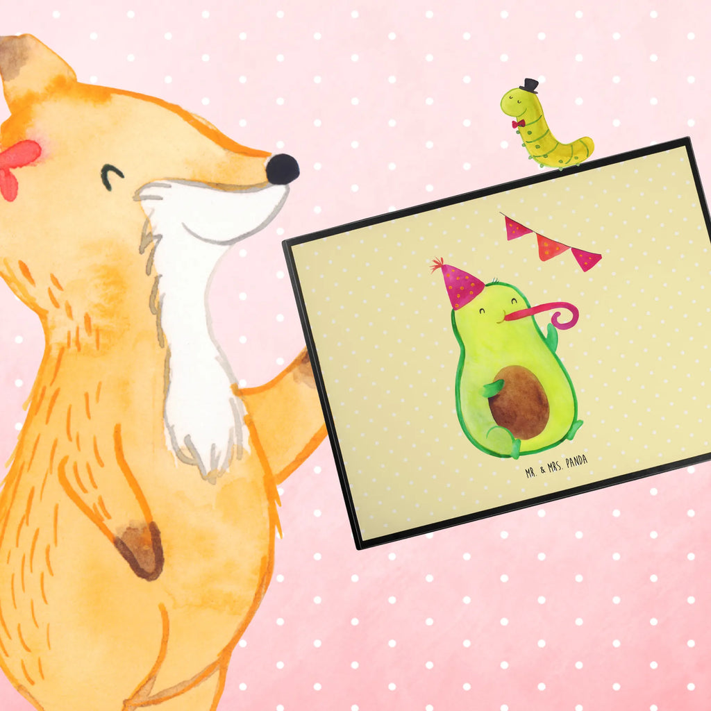 Schreibtischunterlage Avocado Party Time Schreibunterlage, Schreibwaren, Schreibtisch Unterlagen, Schreibtischauflage, Bürobedarf, Schreibtischunterlage Groß, Büroartikel, Avocado, Veggie, Vegan, Gesund