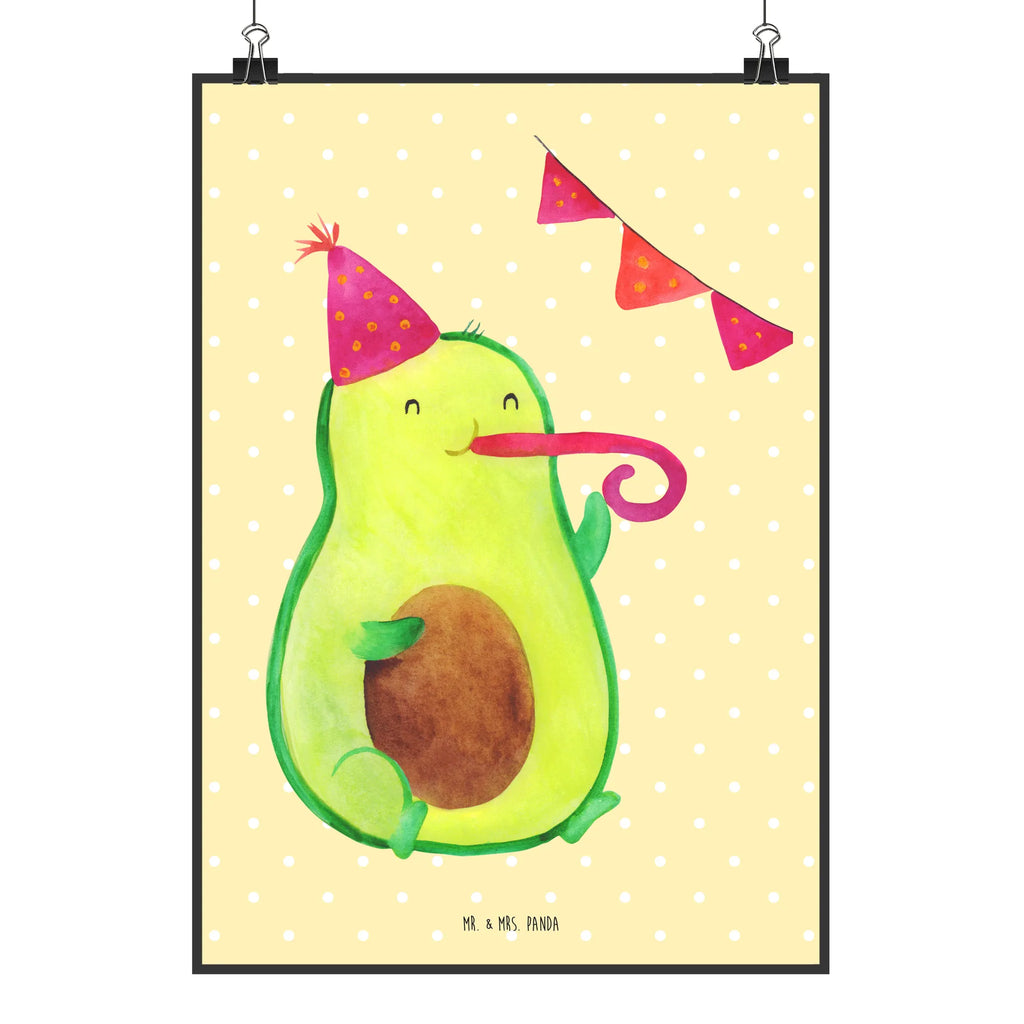Poster avocado party time kunst für die wand, Wanddeko Bild, Wandschmuck, Deko Bild, wandkunst, kunstdruck poster, Plakat, Wandposter, wanddruck, Posterdruck, drucke, wanddeko, grafikposter, kunstposter, Bild für Wand, Wanddekoration, Wandbild, Kunstdruck, Mr. & Mrs. Panda Poster, Designposter, Bild, Poster, Gesund, Vegan, Veggie, Avocado