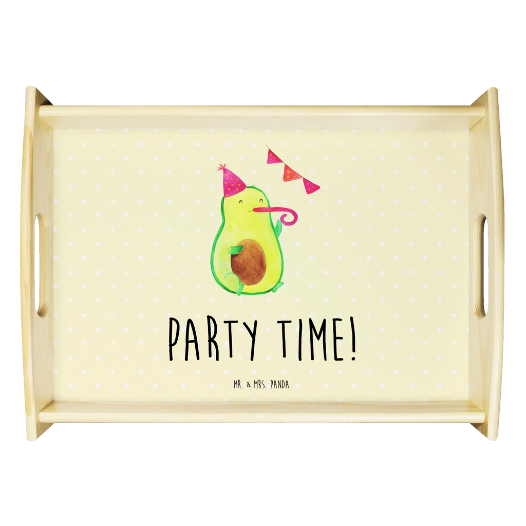 Serviertablett Avocado Party Time Serviertablett, Holztablett, Frühstückstablett, Tablett, Küchentablett, Dekotablett, Avocado, Veggie, Vegan, Gesund