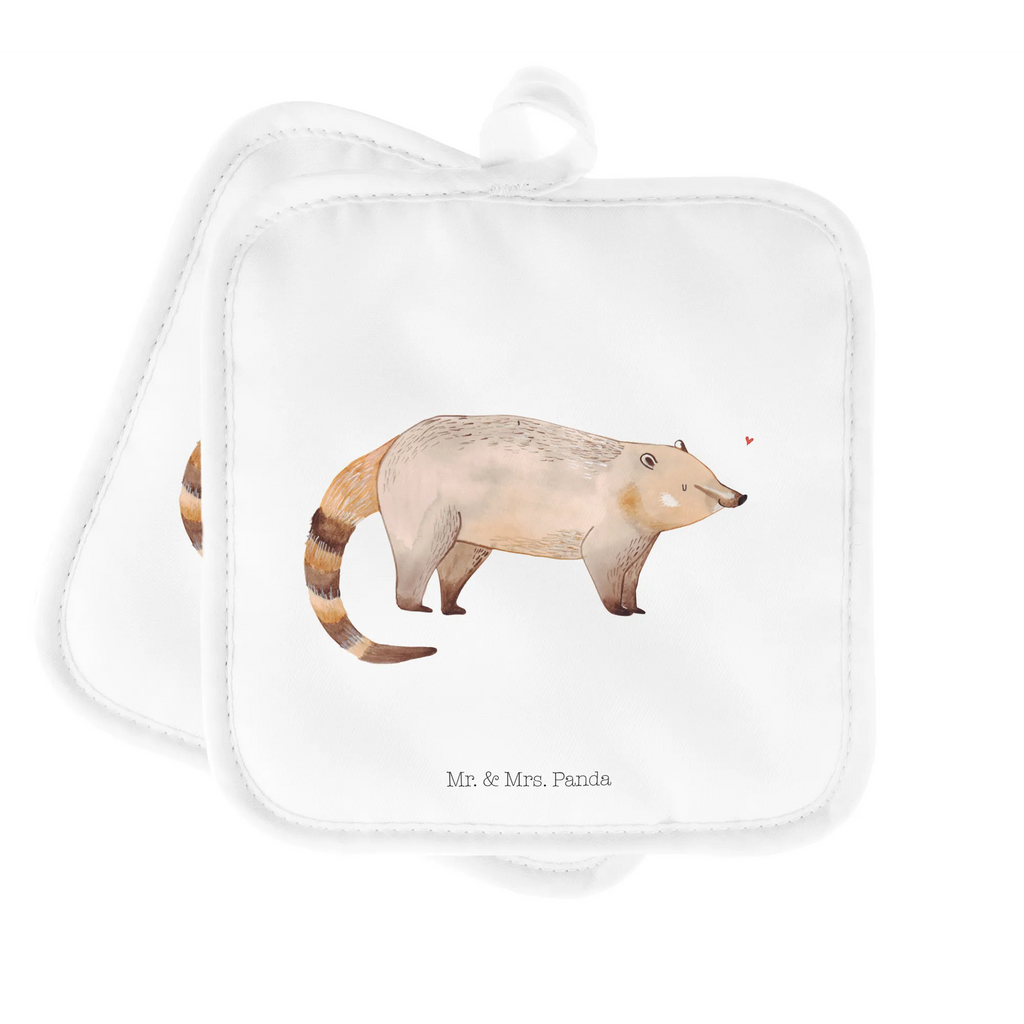 2er Set Topflappen  Nasenbaer topfhalter, Topfuntersetzer, Topfhandschuhe, Topflappenset, Topflappen Set, Topflappen, Topflappen 2er Set, 2er Set Topflappen, Tiere, Tiermotive, Gute Laune, Lustige Sprüche, Nasenbär, Nasenbären, Bär, Rüsselbär