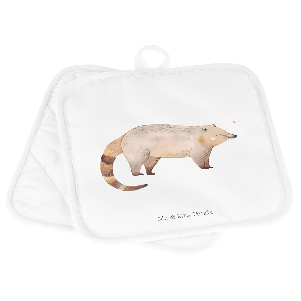 2er Set Topflappen  Nasenbaer topfhalter, Topfuntersetzer, Topfhandschuhe, Topflappenset, Topflappen Set, Topflappen, Topflappen 2er Set, 2er Set Topflappen, Tiere, Tiermotive, Gute Laune, Lustige Sprüche, Nasenbär, Nasenbären, Bär, Rüsselbär