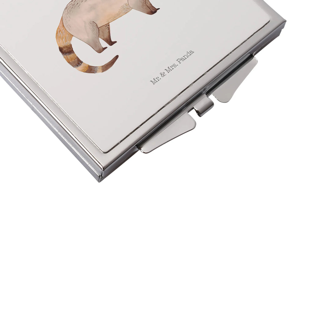 Handtaschenspiegel quadratisch Nasenbaer Kosmetikspiegel Klein, Mini Spiegel, Handtaschenspiegel, Runder Taschenspiegel, Schminkspiegel Kompakt, Taschenspiegel, Klappbarer Handspiegel, Vintage Kompaktspiegel, Silber, Reise Spiegel, Kompaktspiegel, Tragbarer Spiegel, Taschen-Kosmetikspiegel, Handspiegel Geschenkidee, Spiegel Für Unterwegs, Handspiegel Zum Mitnehmen, Handspiegel Mit Hülle, Klappspiegel, Quadratischer Handspiegel, Spiegel Für Schminktasche, Spiegel Für Handtasche, Schminkspiegel To Go, Klappbarer Taschenspiegel, Spiegel Für Make-Up Tasche, Design Taschenspiegel, Handspiegel Für Damen, Deko Handspiegel, Gute Laune, Tiermotive, Tiere, Lustige Sprüche, Nasenbär, Rüsselbär, Bär, Nasenbären