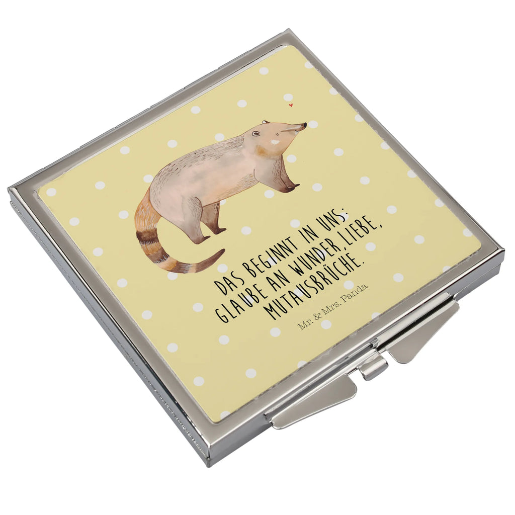 Handtaschenspiegel quadratisch Nasenbaer Kosmetikspiegel Klein, Mini Spiegel, Handtaschenspiegel, Runder Taschenspiegel, Schminkspiegel Kompakt, Taschenspiegel, Klappbarer Handspiegel, Vintage Kompaktspiegel, Silber, Reise Spiegel, Kompaktspiegel, Tragbarer Spiegel, Taschen-Kosmetikspiegel, Handspiegel Geschenkidee, Spiegel Für Unterwegs, Handspiegel Zum Mitnehmen, Handspiegel Mit Hülle, Klappspiegel, Quadratischer Handspiegel, Spiegel Für Schminktasche, Spiegel Für Handtasche, Schminkspiegel To Go, Klappbarer Taschenspiegel, Spiegel Für Make-Up Tasche, Design Taschenspiegel, Handspiegel Für Damen, Deko Handspiegel, Gute Laune, Tiermotive, Tiere, Lustige Sprüche, Nasenbär, Rüsselbär, Bär, Nasenbären