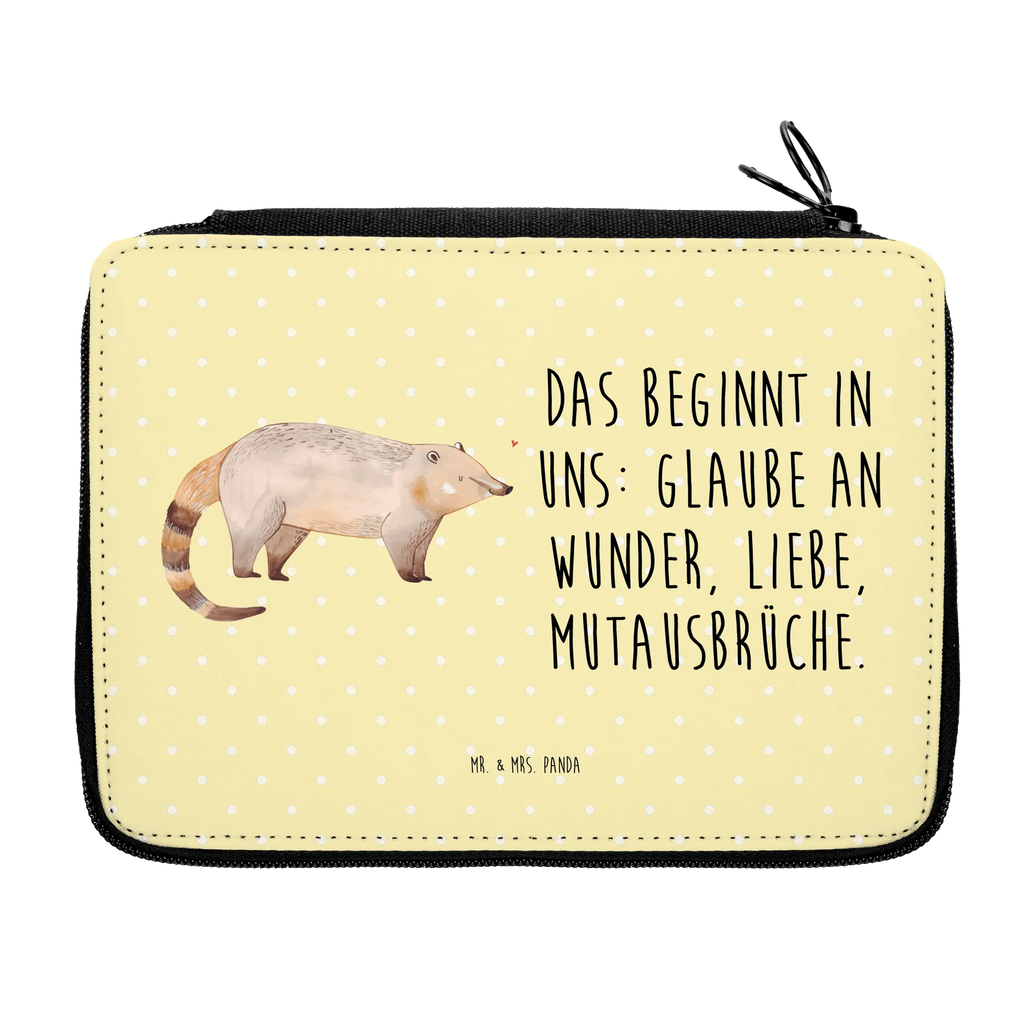 Leather folder Nasal Bear enrolment, pencil case, pencil bag, primary school, child, school, pupil, gift, pen roll, motif, small animals, cute, funny, cute animal motives, hand drawn, small world, funny sayings, good mood, happy, gifts, gift ideas, special gifts, animal lover, card, nose bear, Nose bear, bear, trunk bear