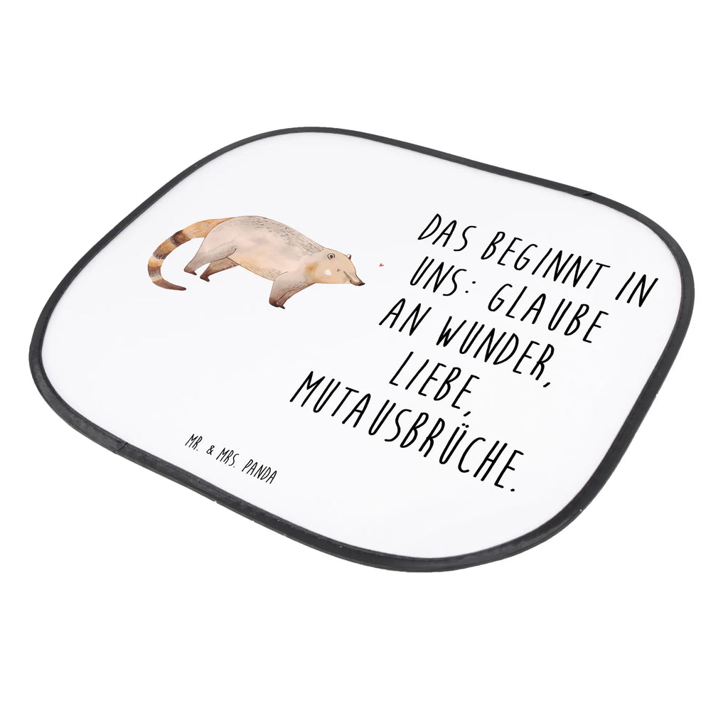 Osłona przeciwsłoneczna do samochodu Koati Motywy zwierzęce, dobra energia, zabawne powiedzonka, zwierzęta